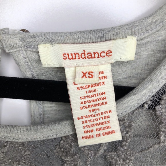 Sundance Mallorie block mixed media grey dress - Picture 12 of 15